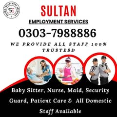 Nurse/Maid/Baby sitter/Helper/Cook/Driver Watchman/Couple/Kaam wali