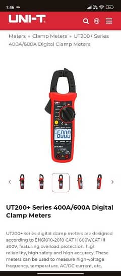 clamp meter 203+ Ac Dc