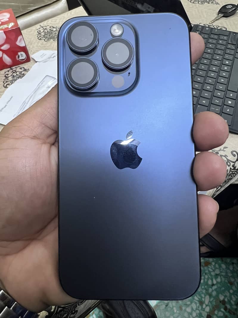 iPhone15 pro, Blue titanium ,256gb (Non PTA) 3