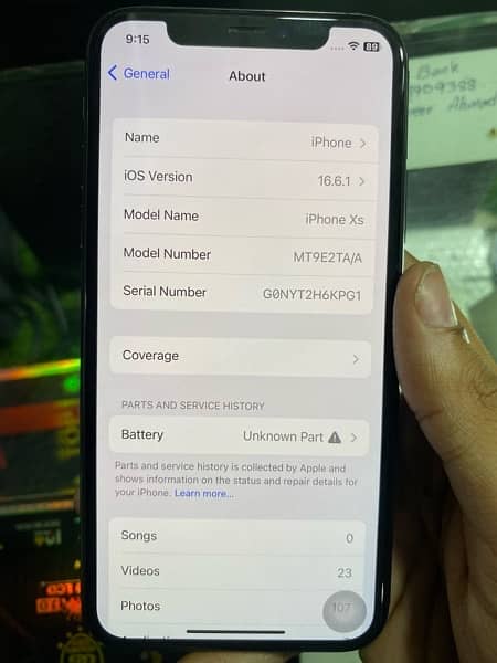 iphone xs pta approved condition 10/10 only battery change 64 stroge 0