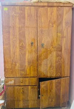 wooden Formica wardrobe