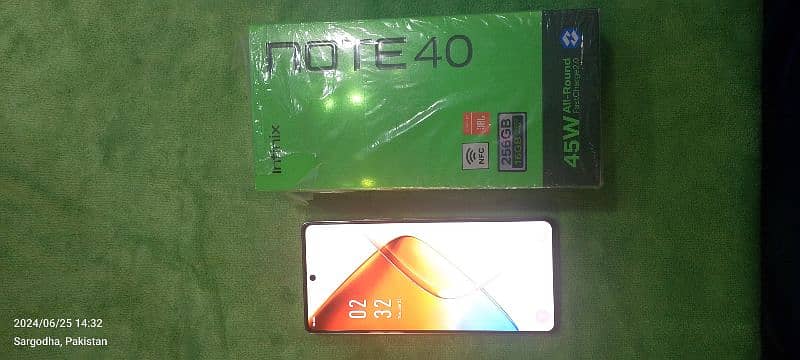 Infinix Note 40, 11 Months waranty, all box, Condition 10 by 10 7