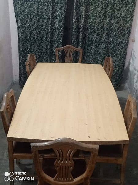 Luxury Dining Table along with 6 Chairs 3