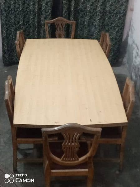 Luxury Dining Table along with 6 Chairs 4