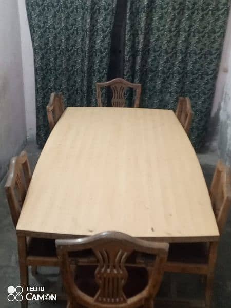 Luxury Dining Table along with 6 Chairs 5