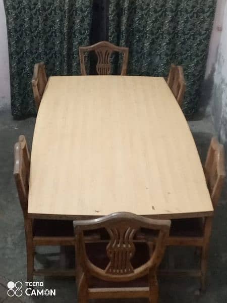 Luxury Dining Table along with 6 Chairs 9