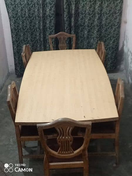 Luxury Dining Table along with 6 Chairs 10