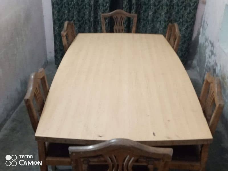 Luxury Dining Table along with 6 Chairs 13