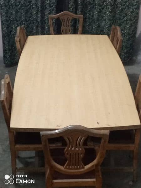 Luxury Dining Table along with 6 Chairs 14