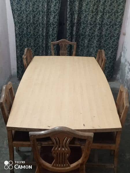 Luxury Dining Table along with 6 Chairs 15