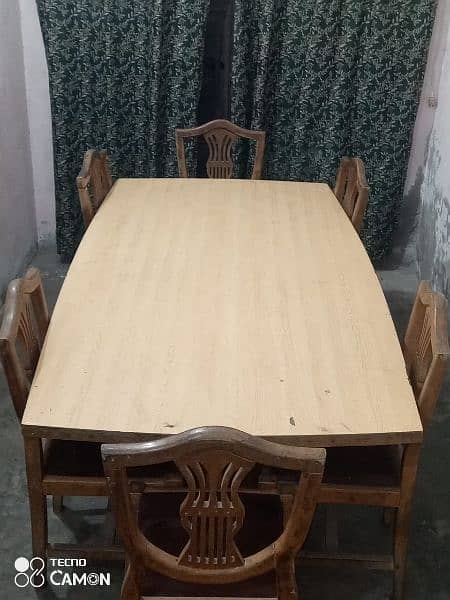 Luxury Dining Table along with 6 Chairs 16