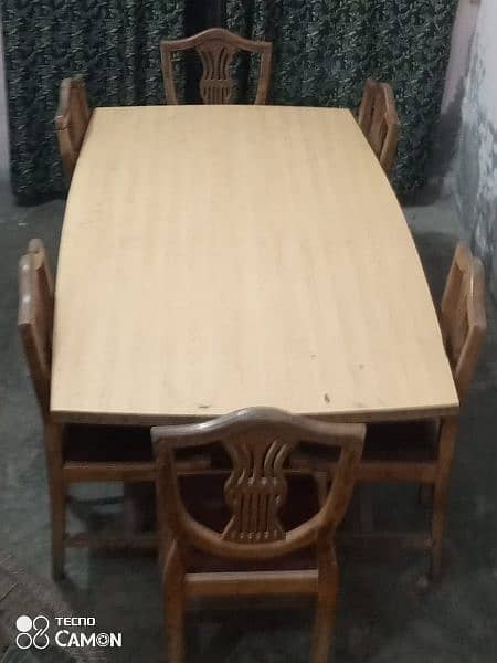 Luxury Dining Table along with 6 Chairs 17