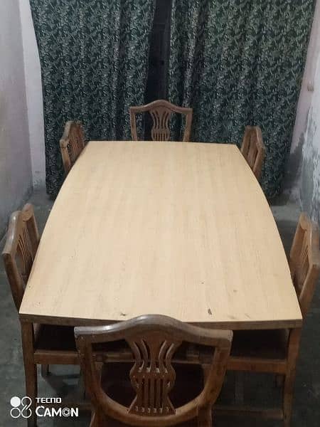 Luxury Dining Table along with 6 Chairs 18