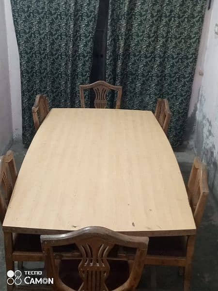 Luxury Dining Table along with 6 Chairs 19