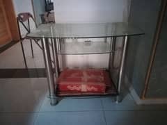 mirror TV table for sale