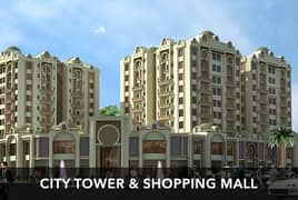 In City Tower And Shopping Mall 950 Square Feet Flat For sale