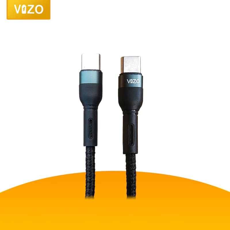 VIZO V120 PD 120W Type C Cable Nylon Braided non-breakable 1