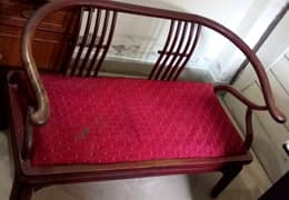 Wooden 2-Seater - Good Condition