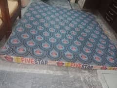 five star double bed mattress king size