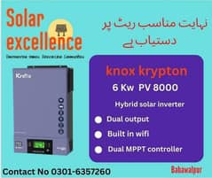 Knox krypton hybrid infini V IV 6Kw Twin inverter