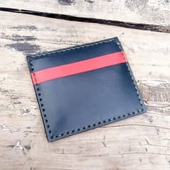 leather belts and handmade cardholders