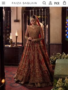 Fazia Saqlain New Bridal dress Zawiya 2024