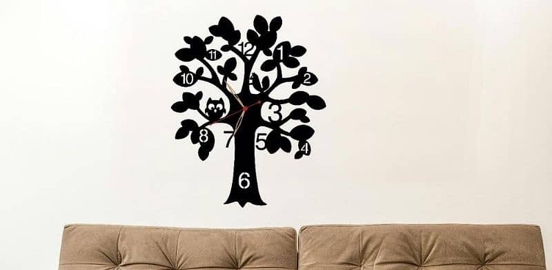 tree wooden wall clock/decoration/clock/home/ 0