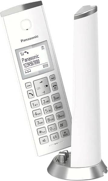 Cordless 2 Handset Panasonic landline phone with intercom phone set 3