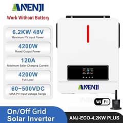 Hybrid Solar Inverter 6.2kw 48V Pure Sine Wave dual output