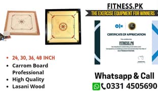 24, 30, 36, 48 inch Carrom Board Professional High Quality Lasani Wood