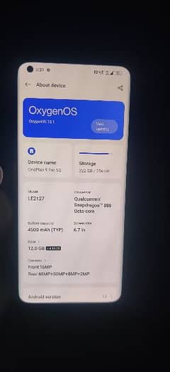 One plus 9 pro 12+256 gb single sim exchange possible ha