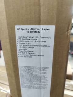 hp spectre 16 ultra 7 155H BOX PACK