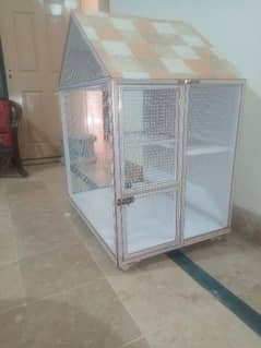 beautiful wooden cage for birds