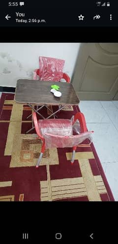 two chairs nd one table