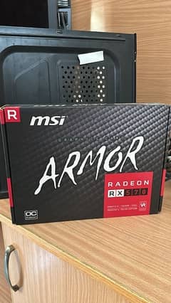 Msi armor rx 570 with box.