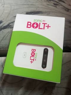 Zong 4G Bolt+ 10/10 condition just 1 week used