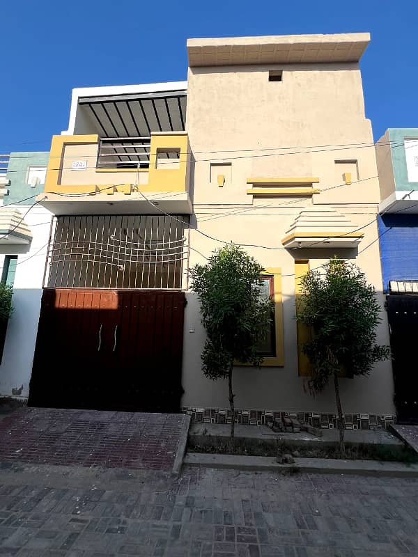 Akbar colony near satellite town New brand 3.5 Marly double story house for sale 0