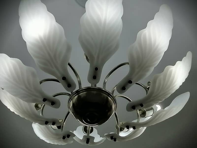 Snow White Leaves Chandelier 9