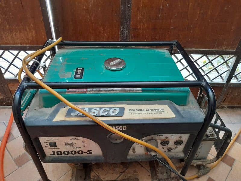 Jasco Generator model J8000S, 8 KVA Used in good condition 2