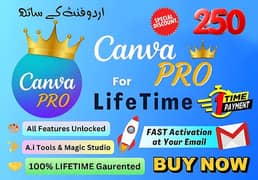 Canva pro for life time in just Rs 250