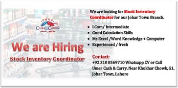 Stock Inventory Coordinator