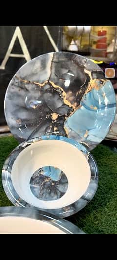 The new marble blue dinnerset