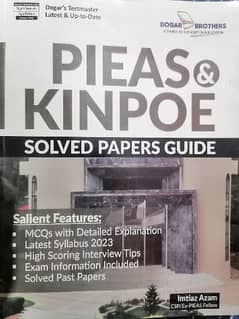 pieas and kinpoe entry test book