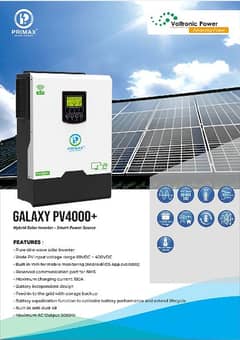 Primax Galaxy Series PV4000+ 3Kw Solar Hybrid Inverter