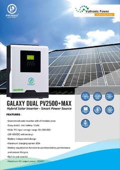 Primax Galaxy Series PV2500+Max 1.5KW Solar Hybrid Inverter
