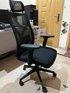 Recliner Mesh Chair adjustable arm and head rest for Pc or office use