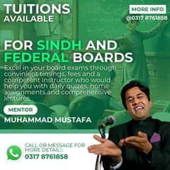 Online Tutor & Home Tutor Available For O/A Levels, FSC, Sindh Board