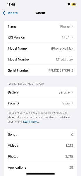 iphone Xs max non pta 256 gb urgent sale 9