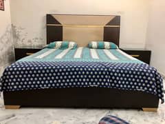 Wodden Bed Set With Moltey Foam Spring Mattress