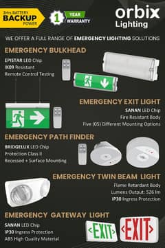 Orbix LED Emergency Lights